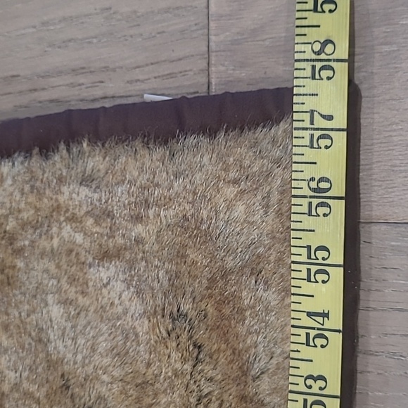 EUC Pottery Barn Throw Blanket Brown/Grey Faux Fur Heavy Weight Sofa Blanket - Picture 10 of 11